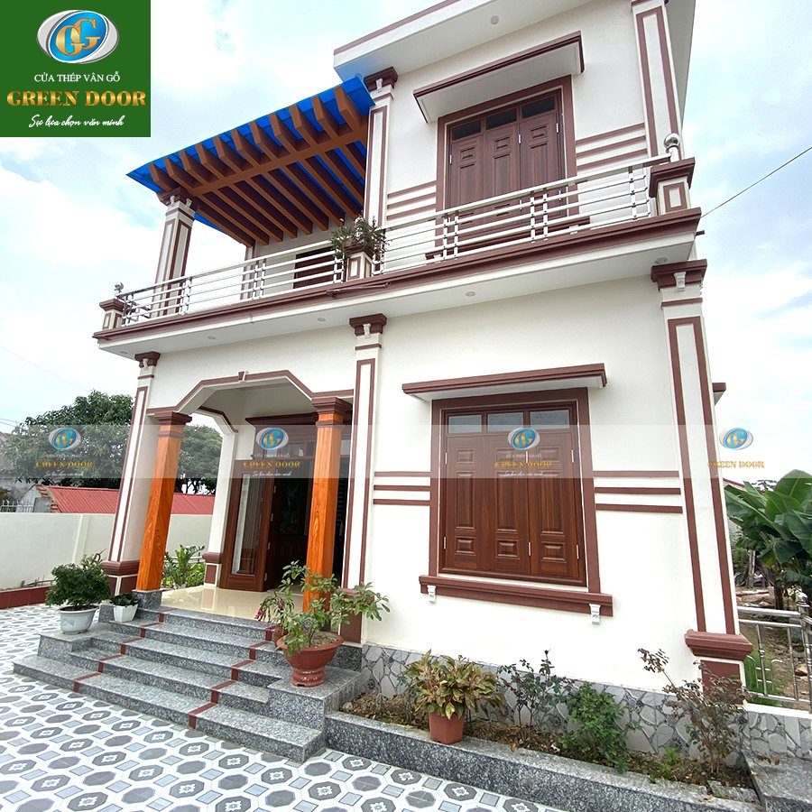 Cửa thép vân gỗ Green Door