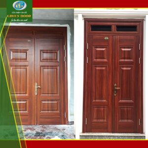 cửa sổ thép vân gỗ