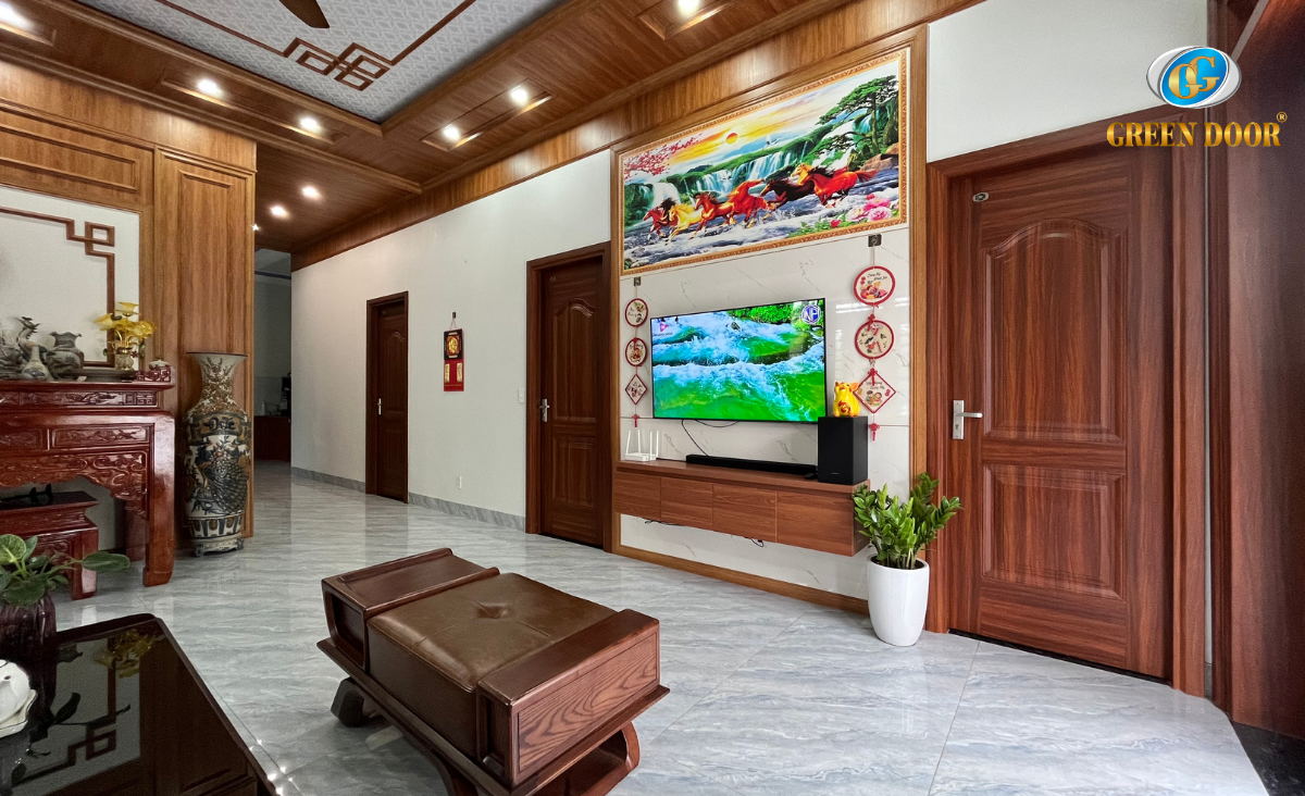 Cửa thép vân gỗ có mấy loại? Phân loại chi tiết theo thiết kế và công năng 2 Cua Thep Van Go Co May Loai 2